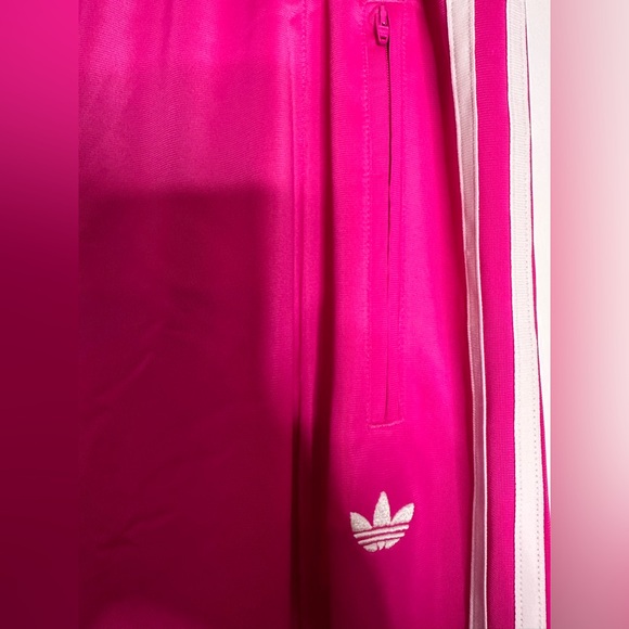Adidas women’s  Pink Track Pants. Size Large. NWT - Picture 2 of 9